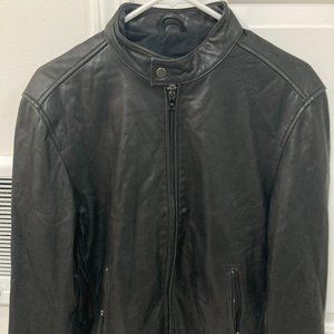 Calvin Klein Genuine Leather Moto Jacket